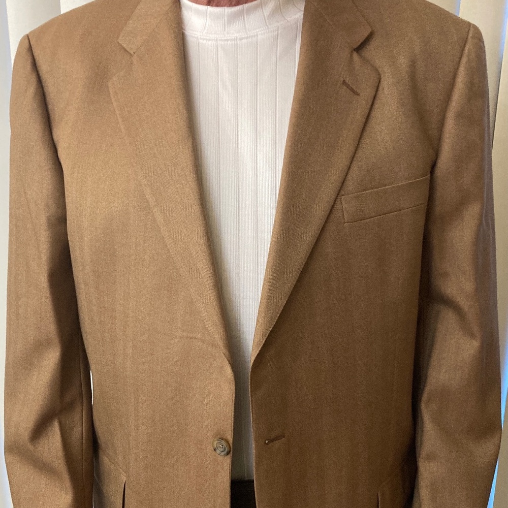 Hickey Freeman 100% Cashmere Men's Suit Sport Jacket 46R & Wool Slacks 36 X 30